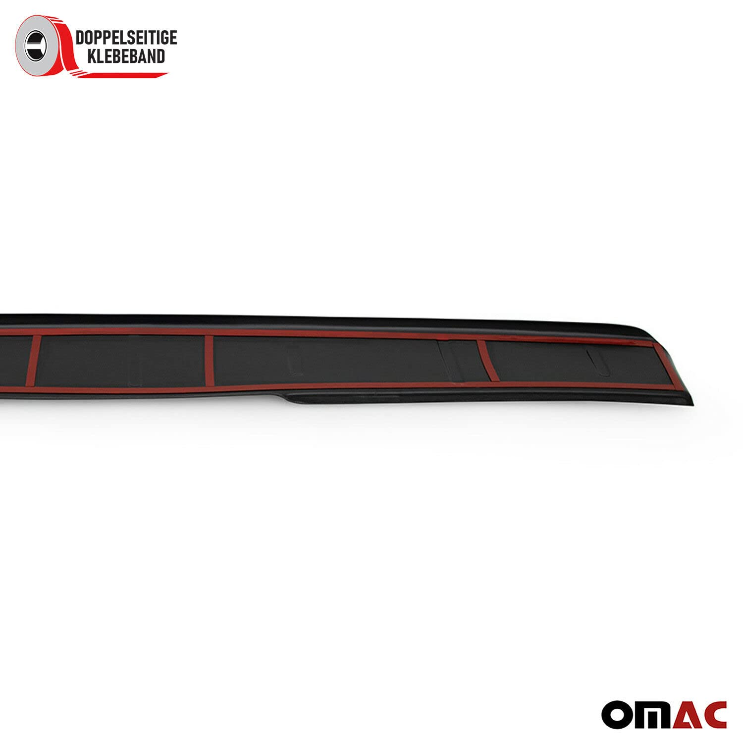 OMAC Protezione Soglia Baule Protezione Paraurti compatibile con VW T4 Transporter 1990-2003 Acrilico Nero