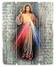 Laser Cut Wood Divine Mercy Icon Wall Plaque, 9 1/4 Inch