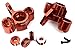 C31997RED Billet Machined Steering Knuckles for Arrma 1/8 Kraton 6S BLX V5