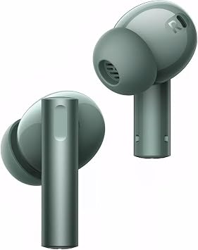 realme Air 6 True Wireless Earbuds, 50dB Active Noise Reduction, Hi-Res Sound, LHDC, 12.4mm Dynamic Bass Driver, 6 Mics Clear Call, 40H Battery, Bluetooth 5.3, IP55 Water Resistance - (Green)
