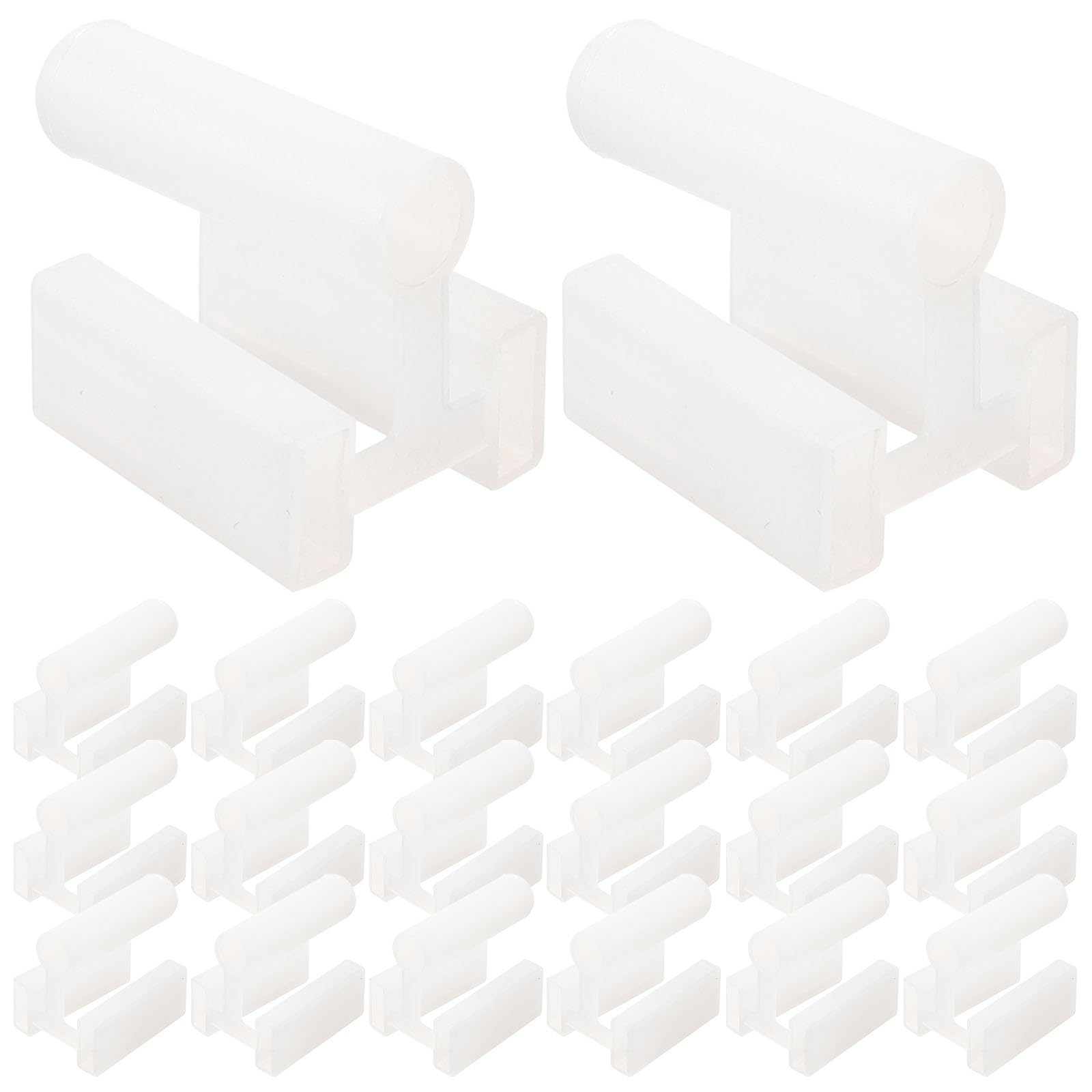 jojofuny 100Pcs Outlet Plug Cover 3-prong Baby Proofing Safety Plug Covers Electrical Protector Cover Plastic Power Plug Boots Dust Jacket Protector