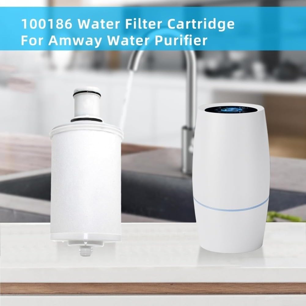 100186 Cartucho de filtro de agua de repuesto para purificador de agua eSpring, carbón activado más tela no tejida elimina impurezas a 0,2 mientras retiene minerales