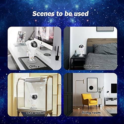 Image of 3D Crystal Ball Lamp with 16 Colors Changing LED Wooden Base - Solar System Night Light, Galaxy Lamps, Galaxy Crystal Ball Light with USB (Astronaut Lamp)