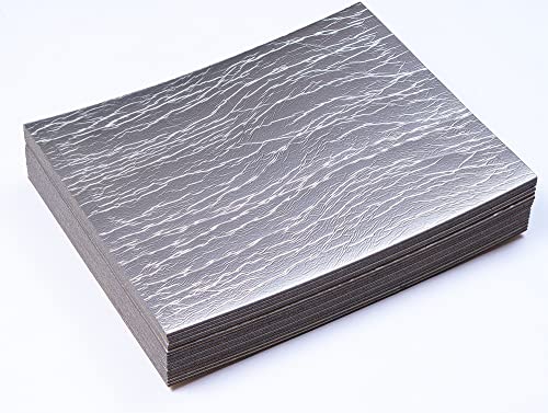 Siless Liner 157 mil (4 mm) 51 sqft Aluminum Foil Finish Car Sound Deadening & Heat Insulation Closed Cell Foam - PE Foam Sound Deadener