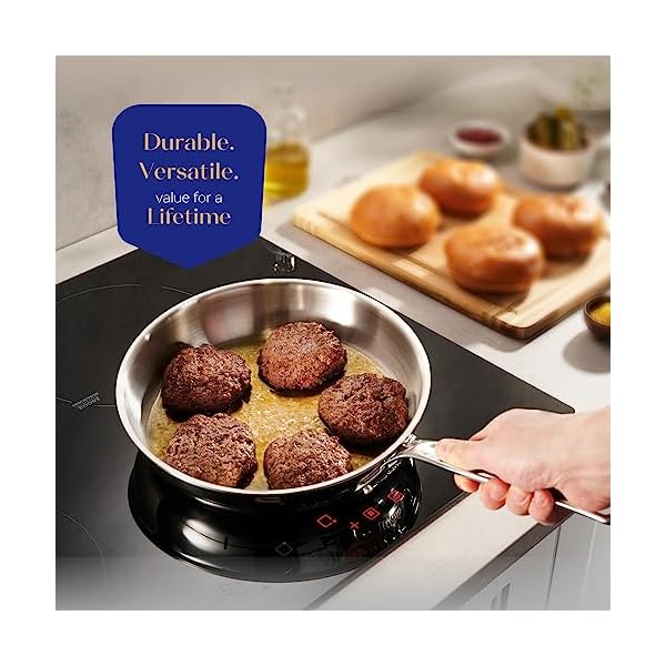 Legend 14 pc copper core stainless steel pots pans set pro quality 5 ply clad cookware professional chef grade home cooking all kitchen induction oven dishwasher safe pfoa ptfe pfos free  urban country home decor