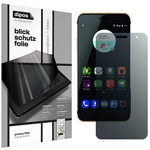 Dipos ZTE Blade V7 Protection d'écran Privacy Protection d'écran Privacy Filter Film de protection d'écran avec effet anti-reflets