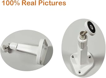 Adjustable Wall Ceiling Mount 15.5cm Pan Tilt CCTV Camera Bracket Plastic