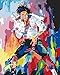 Produktbild QIAOYUE Malen nach Zahlen - Michael Jackson - Erwachsene und Kinder malen   Wohnzimmer Schlafzimmer Küche Dekoration Leinwand 40X50Cm (Rahmenlos)