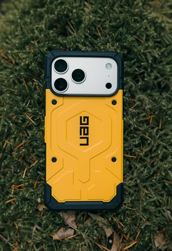 Image of Urban Armor Gear UAG Pathfinder Magnetic Compatible, Rugged Shockproof Anti-Slip Military Grade Protective Case /Cover Designed for iPhone 17 Pro Max (2025) - Heritage Yellow