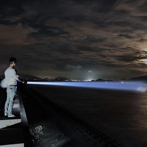 Miniatura 7 de Linterna recargable de alto lúmenes, linternas LED de mano súper brillantes, luz de flash USB C de alta potencia, 3 modos de zoom, impermeable,