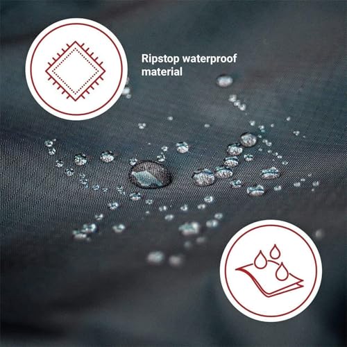 Couvre de tondeuse à gazon robuste étanche haute protection avec sac - 6