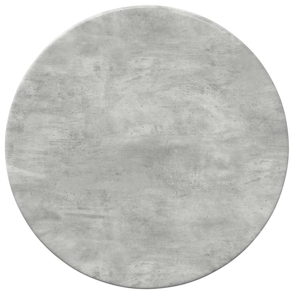 Plateau de table rond gris béton résistant de 1,5 cm d'épaisseur pour rénover un meuble