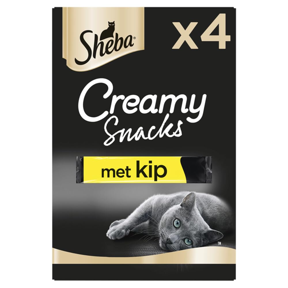 Sheba Creamy Snacks, marrón, 4 Unidades (Paquete de 11)