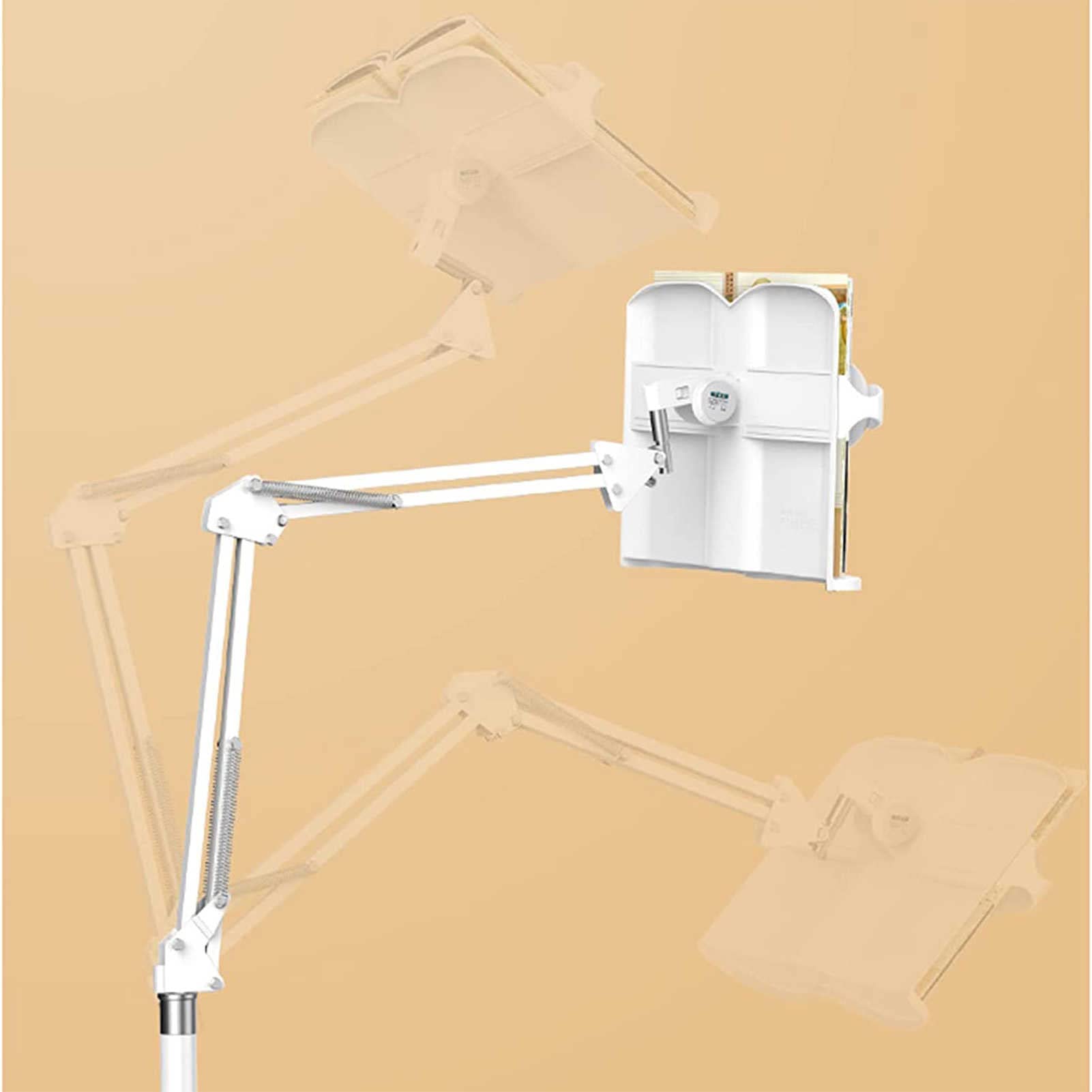 Estante de lectura ajustable en altura: ideal para leer libros de texto, libros de cocina y más: soporte de piso resistente y liviano para los amantes de los libros.