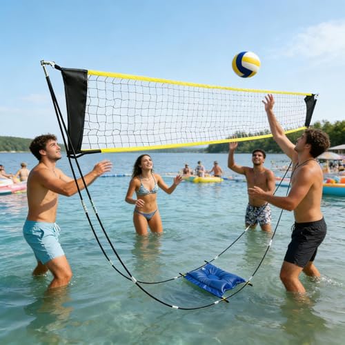 Filet de pickleball pliable avec structure légère et montage rapide