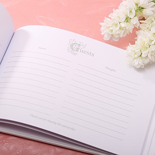 Katemelon Blue Scroll Wedding Guest Book And Pen Set #TOP2