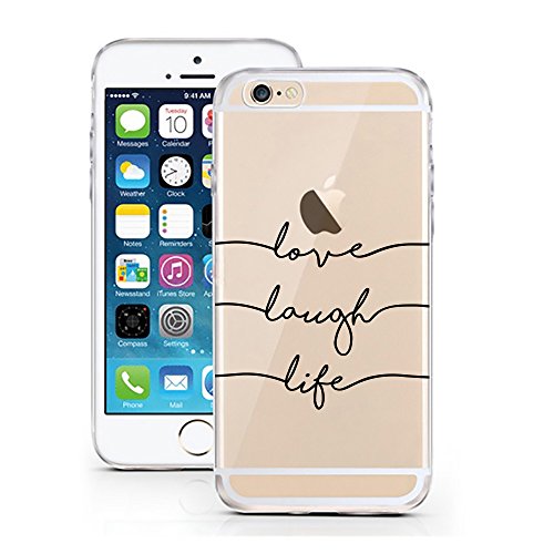 iPhone 7 Caso por licaso® para el patrón de Apple iPhone 7 Love Laugh Life Vida Amor TPU de silicona ultra-delgada proteger su iPhone 7 es elegante y cubierta regalo de coches