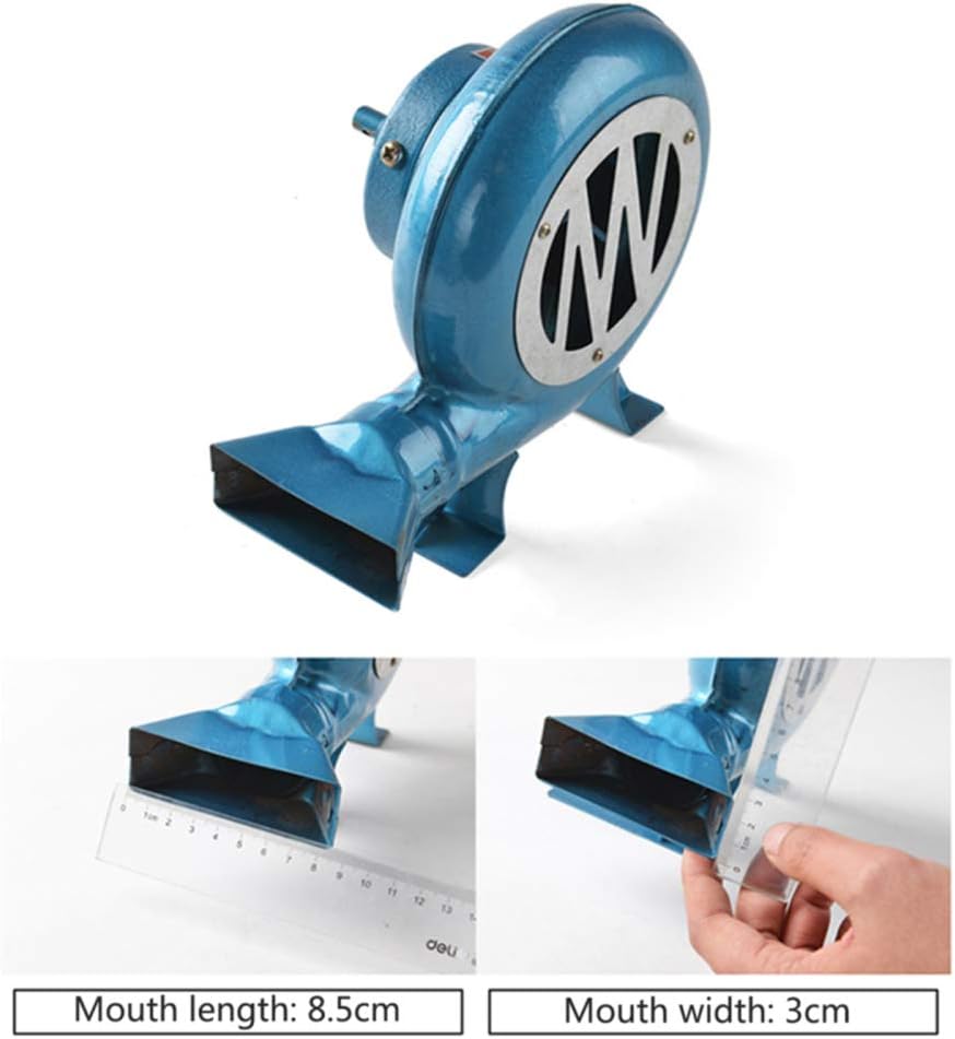 Portable Barbecue Fan, Hand-Cranked Fan, Manual Forged Outdoor Blower, Hand-Cranked Bellows, Barbecue Centrifugal Fan,200W