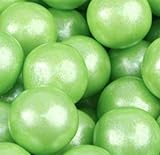 Shimmer Pearlescent Light Green 1 Inch Gumballs 1LB Bag