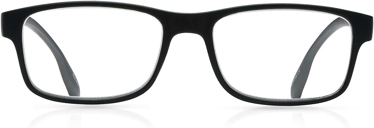 SAV Men’s Flex 2 5029 Reading Glasses - Flexible, Durable, Lightweight, Contemporary Readers For Men