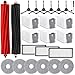 Produktbild 25 Stück Zubehörset für Roborock Qrevo Master/Qrevo Slim/Qrevo maxV/P10s pro Staubsauger, 1 Dual-Hauptbürste,3 Filter,6 Wischtücher,6 Seitenbürsten,6 Staubbeutel,1 Reinigungsbürste,1 Schraubendreher