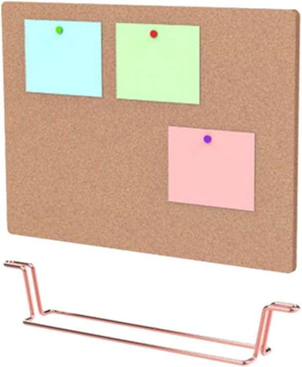 TOYANDONA Cork Board Bulletin Board, 12. 6x9 inch Desktop Bulletin Board Frameless Cork Board with Stand for Office Home School Message Board or Vision Board (Rose Gold)