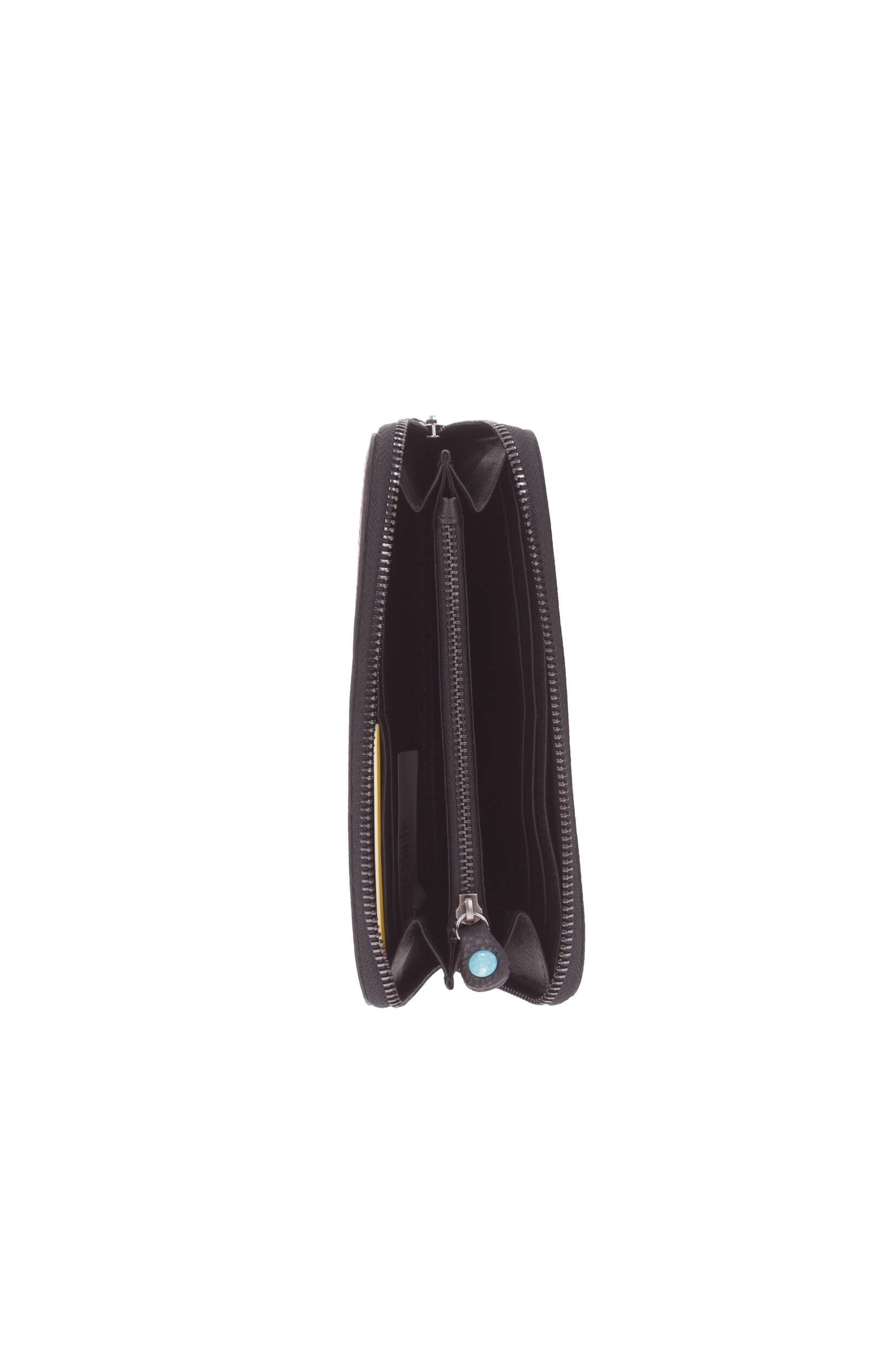 GABS portafoglio portamonete carte Made in Italy Pelle 100% GMONEY17 zip (chianti)