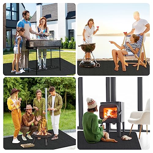 Mckuk MK 70 X 48 Inches Under Grill Mats For Outdoor Grill, Easy To Clean Reusable Grill Mat For Deck thumb #6