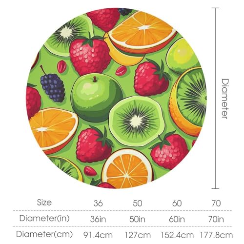 Nappe ronde lavable antitache pour table de Noël 177cm