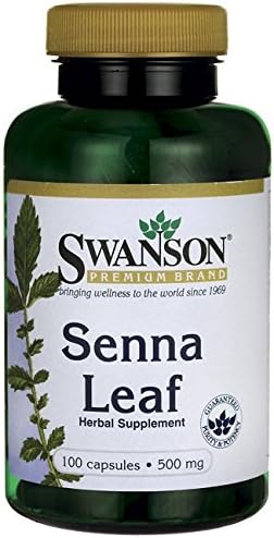 Swanson Senna Leaf 500 Milligrams 100 Capsules