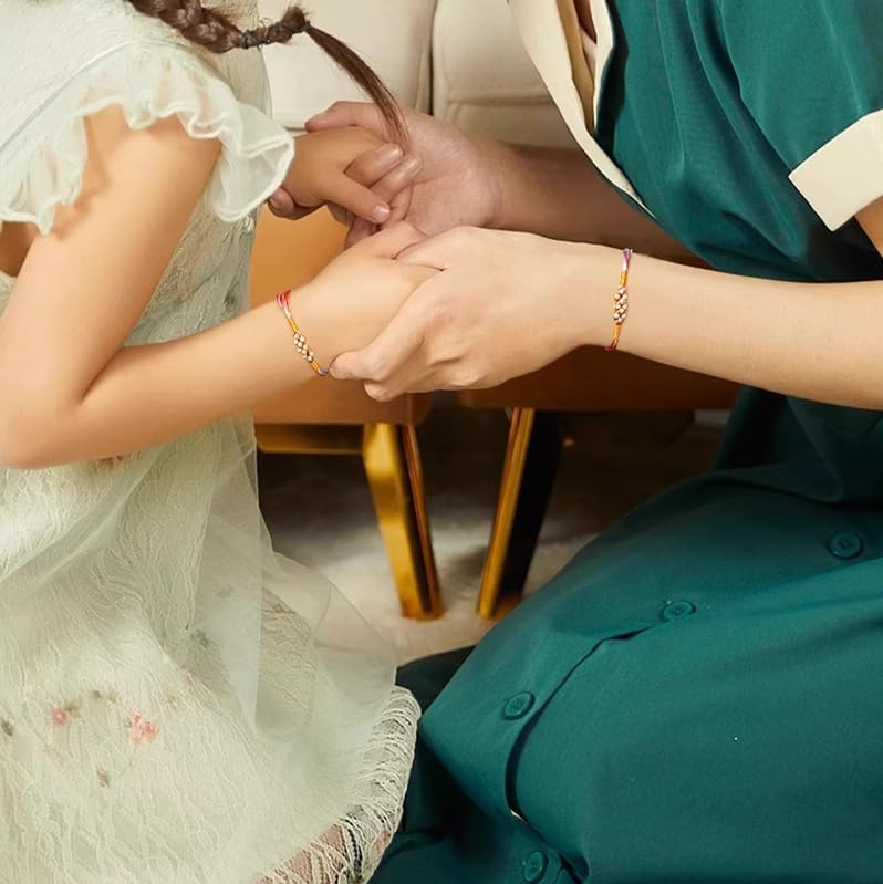 To My Daughter- A Link That Can Never Be Undone Peach Blossom Knot Bracelet, Daughter Bracelet from Mother Always Brave And Strong Adjustable Hand Braided DIY Bracelet For Women Christmas Jewelry Gifts - Image 3