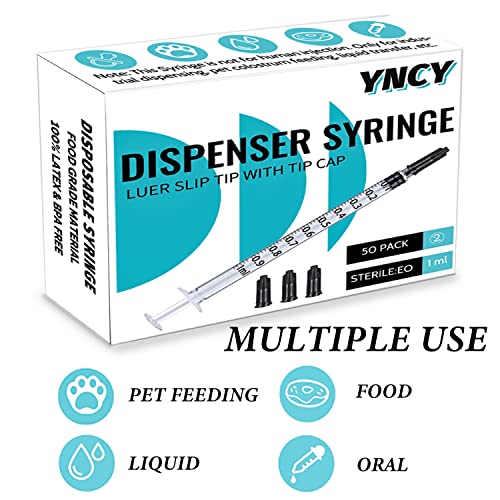 1Ml Syringes With Cap, Luer Slip Tip, Whole Pack Bulk Sterile Sealed, No Needle #TOP4