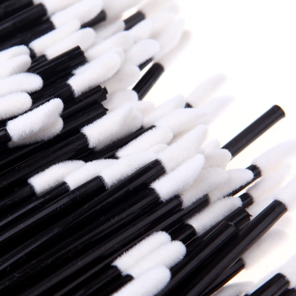 Make up Pinsel 500/1000. Stck Einweg-Lip-Pinsel Wimpern Make-ups Pinsel Pleapl Erweiterung Mascara Applikator Lippenstift Zauberstäbe Set Makeup-Werkzeuge Make up Pinsel Set(500pcs)