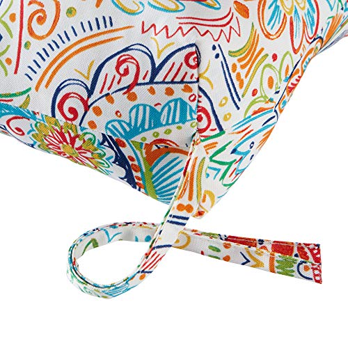 Greendale Home Fashions Outdoor 51X18-Inch Bench Cushion, 1 Count (Pack Of 1), Jubilee #TOP2