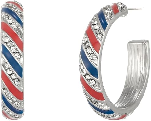 Madison Tyler Patriotic American Star Dangle Earrings 4th of July Jewelry