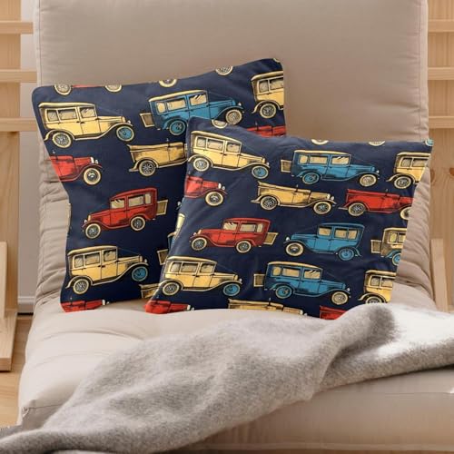 Housse de coussin velours doux double face voiture 50x50 - 3