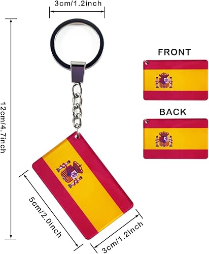 Miniatura 2 de QQSD Llavero con la bandera de España, 2 unidades, España
