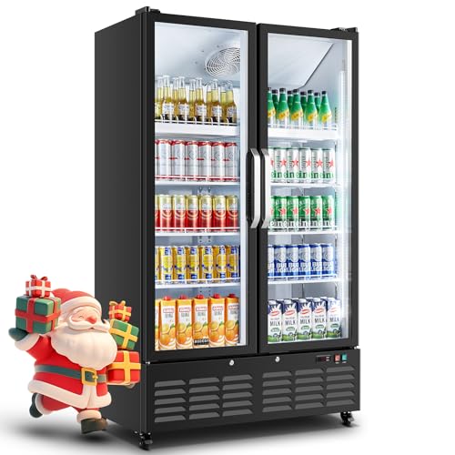 BODEGACOOLER Commercial Merchandiser Refrigerator, 2 Glass