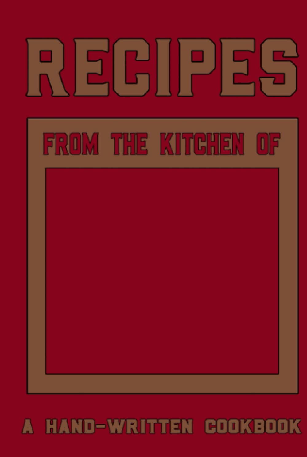 RECIPES A Hand-Written Cookbook