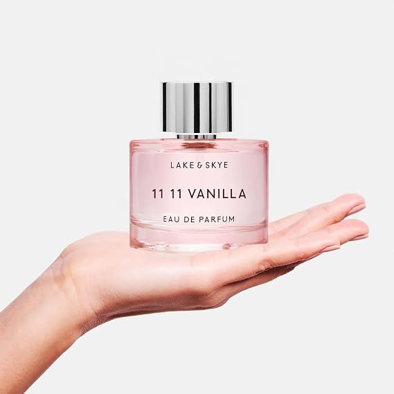 Lake & Skye 11 11 Vanilla Eau de Parfum 100mL - Long Lasting - Vanilla, Cashmere, Dreamy, Creme, Skin Musk, Clean, Vegan, Paraben-Free, Cruelty-Free