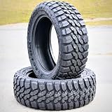 Set of 2 (TWO) Forceum M/T 08 Plus Mud Off-Road Light Truck Radial Tires-33X12.50R20LT 33X12.50X20 33X12.50-20 114Q Load Range E LRE 10-Ply BSW Black Side Wall