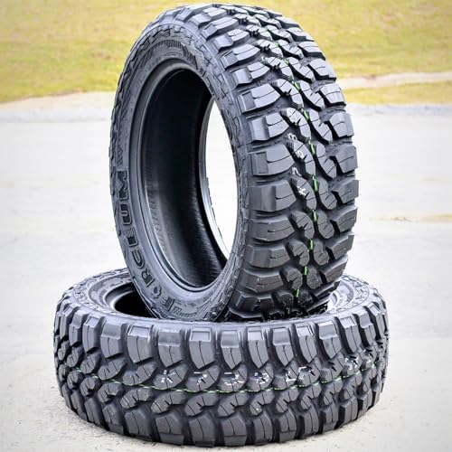 Set of 2 (TWO) Forceum M/T 08 Plus Mud Off-Road Light Truck Radial Tires-LT235/75R15 235/75/15 235/75-15 104/101Q Load Range C LRC 6-Ply BSW Black Side Wall