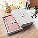 Diary with Lock, Leather Journal with Lock and Pen, Notebook with Lock for Girls Gift Ideas, Locking Dairy Journal for Adult Women and Men with Gift Box, Secret Personal Journal with Lined Page (Pink)
