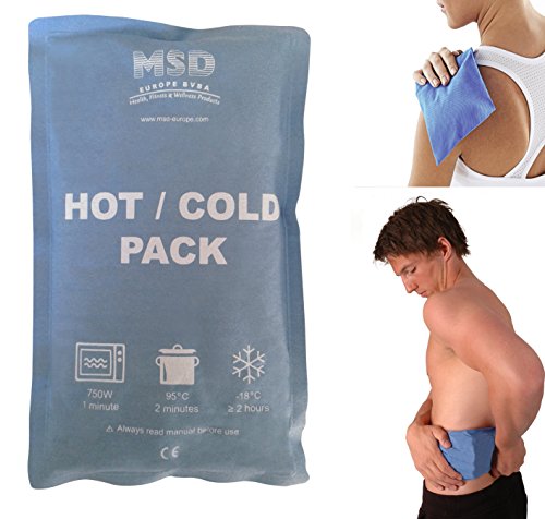 Msd CUSCINO Argilla FREDDO-CALDO Riutilizzabile 15x25 cm HOT COLD PACK - SMALL - SOFT TOUCH