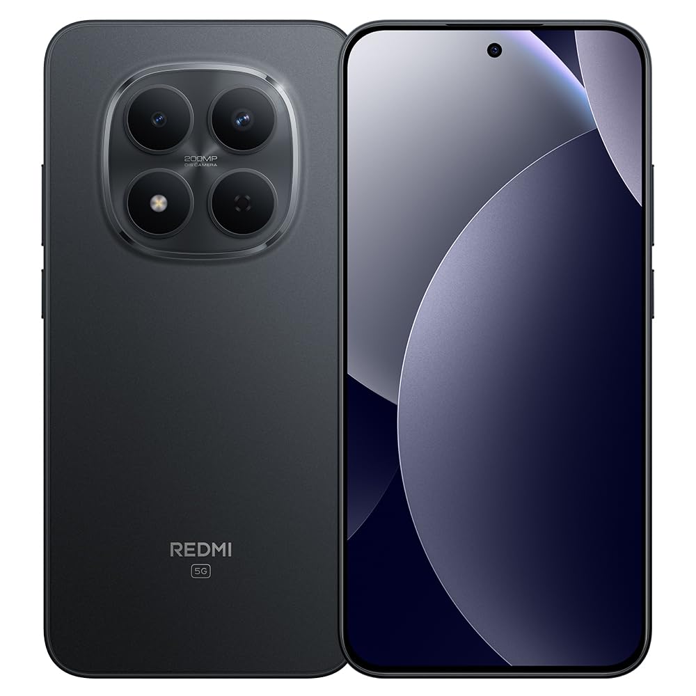 XIAOMI Redmi Note 15 Pro 5G Smartphone 8+512 Go, Batterie Massive de 6580 mAh, IP66/IP68, Nouvel Appareil Photo 200 MP, écran AMOLED 1.5K de 6,83 Pouces, Black(Chargeur Inclus)