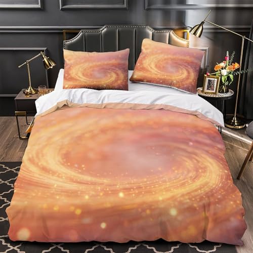 Housse de Couette 3D Nébuleuse Douceur : Le Cadeau Parfait Lit Simple