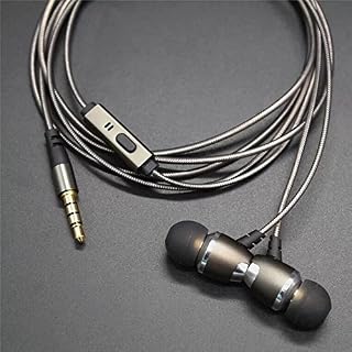 Earbuds with Microphones Headphones,in-Ear Metal Earbuds,Bass Stereo Ear Buds Wired Earphones,Noise Isolating Headset