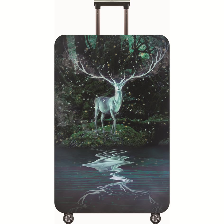 wxlmom Funda Maleta Grande Animales De Viaje Suave De Anti-Polvo Fundas para Maletas,3D Elástica Luggage Cover con Cremallera,Equipaje De Viaje Cubierta(L)