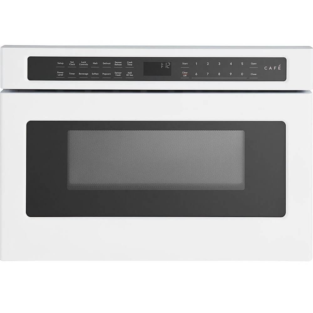 Cafe CWL112P 24 Inch Wide 1 2 Cu Ft Built-In Microwave Drawer Oven - Matte White