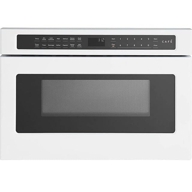 Cafe CWL112P 24 Inch Wide 1 2 Cu Ft Built-In Microwave Drawer Oven - Matte White